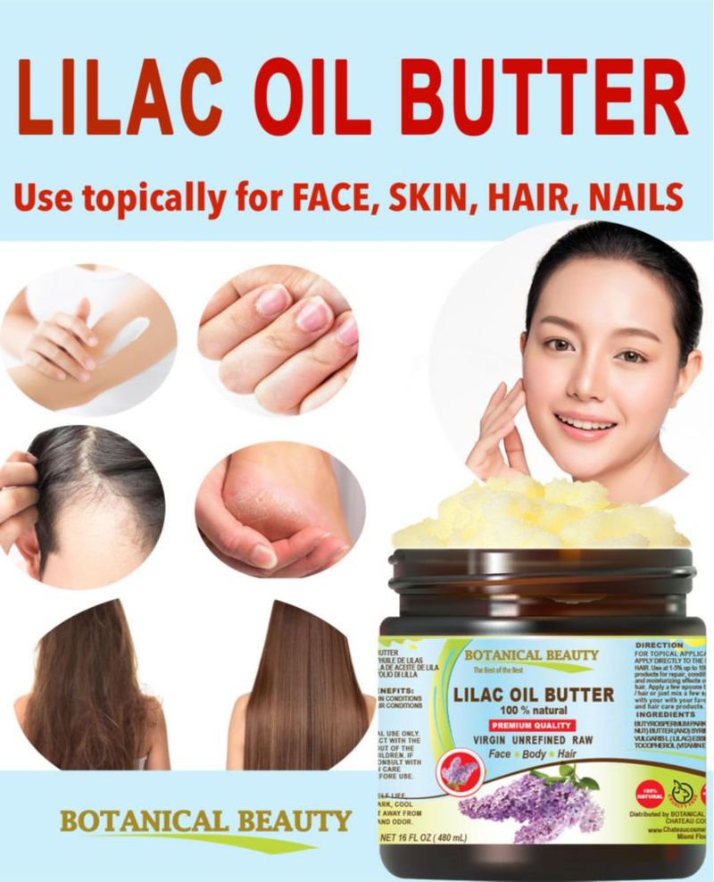 Manteca de Aceite Botanical Beauty Lila 120 ml Cara Cuerpo y Cabello