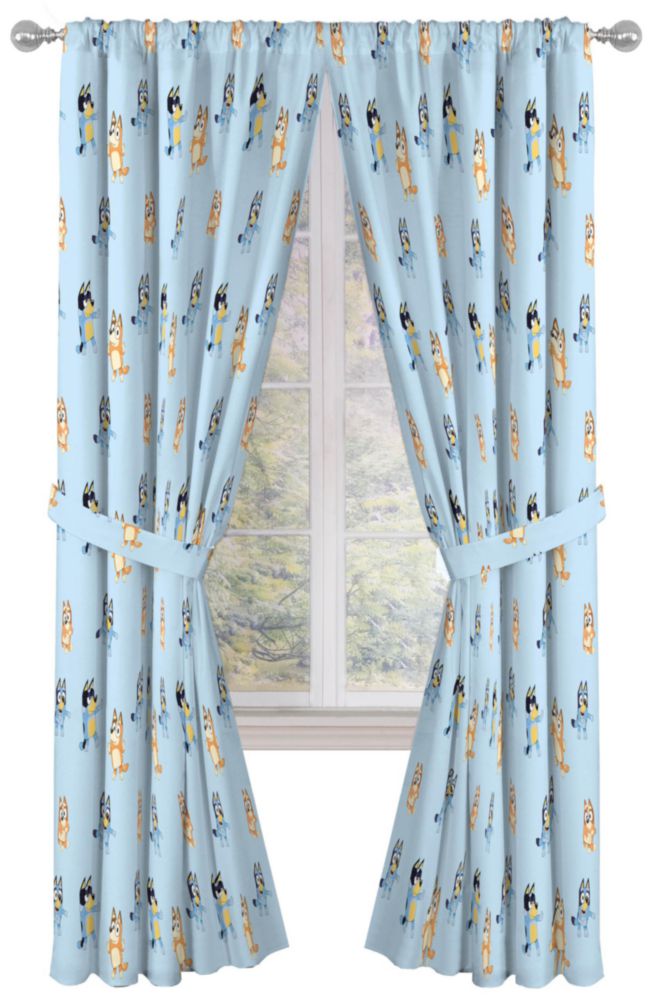Cortinas Jay Franco 107 cm x 213 cm Bluey y Bingo (2 unidades)