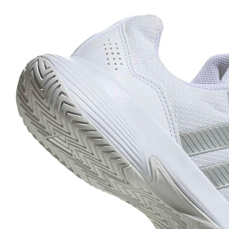 Zapatillas adidas Gamecourt 2 W para mujer blanco/plata talla 6