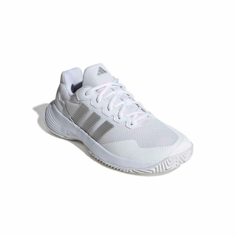 Zapatillas adidas Gamecourt 2 W para mujer blanco/plata talla 6