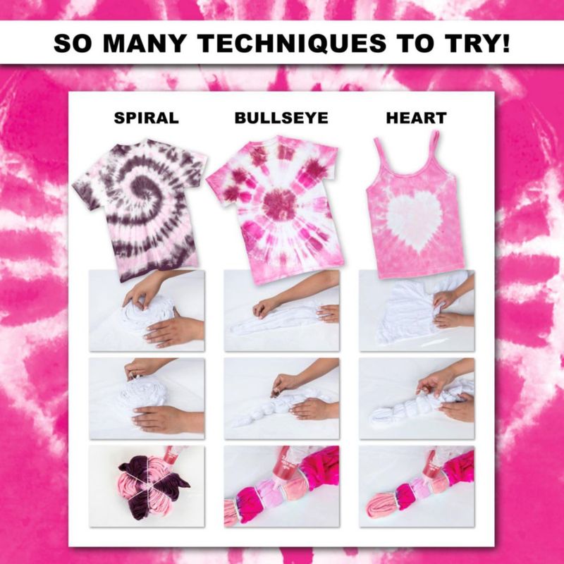 Kit de tintado tie-dye de 3 colores DYE TULIP Cerezo en Flor