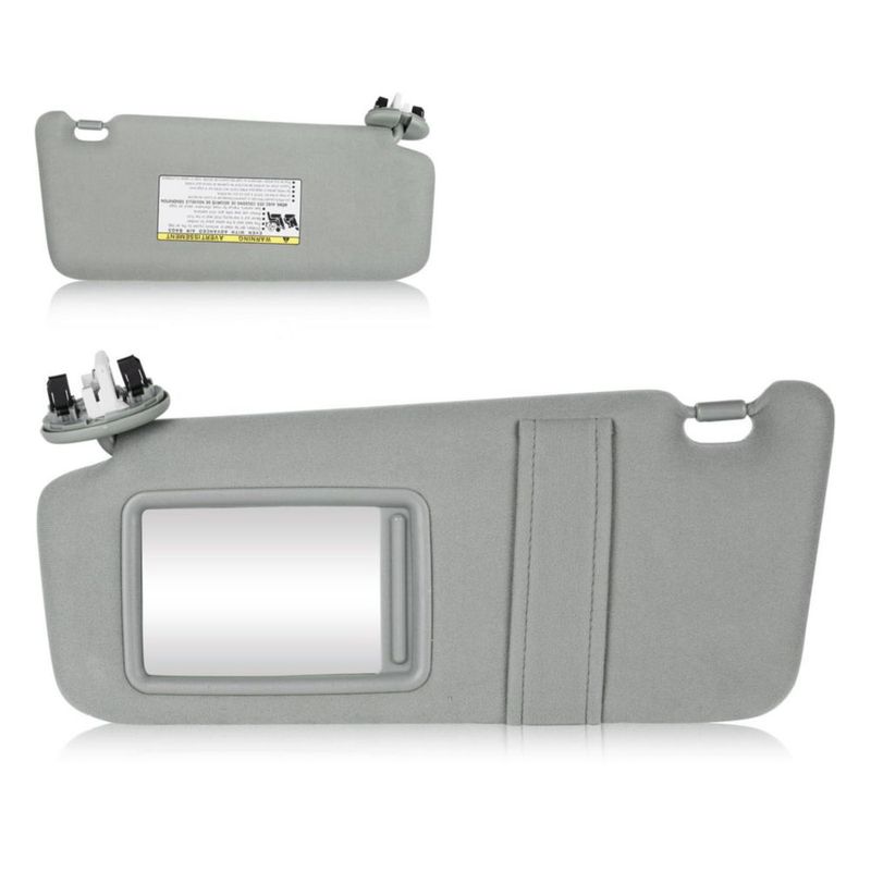 Visor solar Aeagle para Toyota Camry 2007‑2011 gris con espejo y luz
