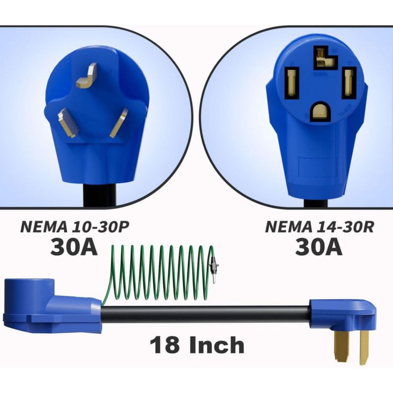 Adaptador de enchufe para secadora FROSTYRIDER 45 cm 30 A 220 V