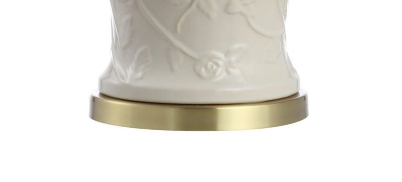 Lámpara JONATHAN Y de 75 cm color crema estilo Chinoiserie con frasco de jengibre