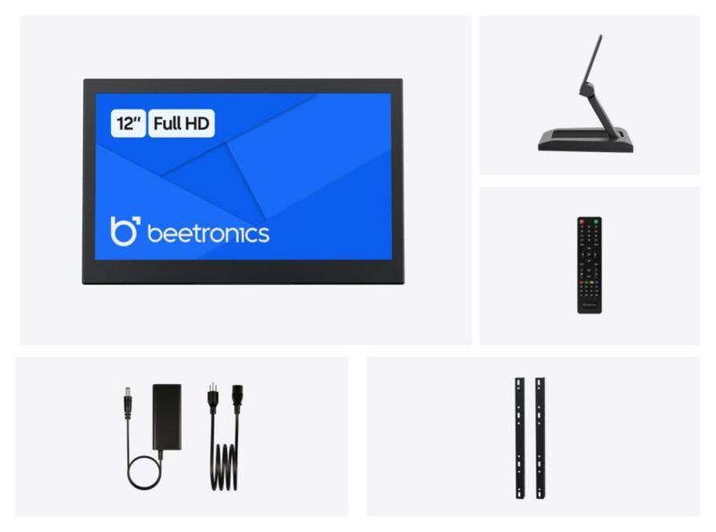 Monitor Beetronics 30 cm Full HD IPS 12HD7M