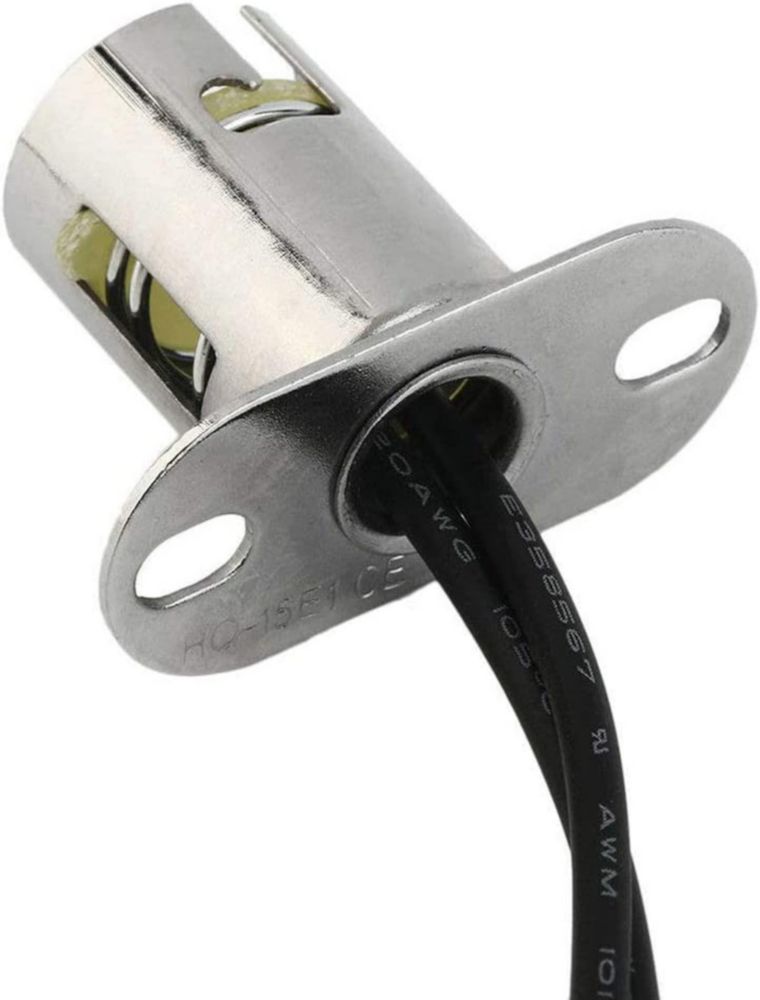 Casquillo para bombilla Bstenky BAY15D 6 uds con cable de 10 cm