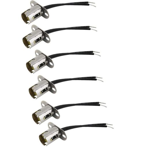Casquillo para bombilla Bstenky BAY15D 6 uds con cable de 10 cm