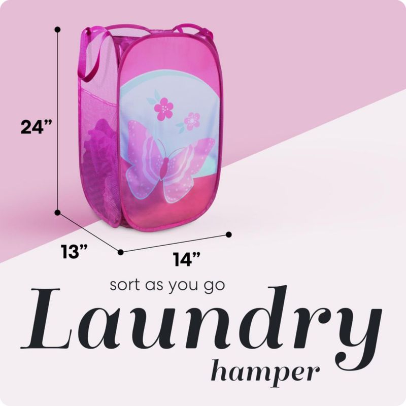 Cesto de ropa plegable Handy Laundry con diseño de mariposa