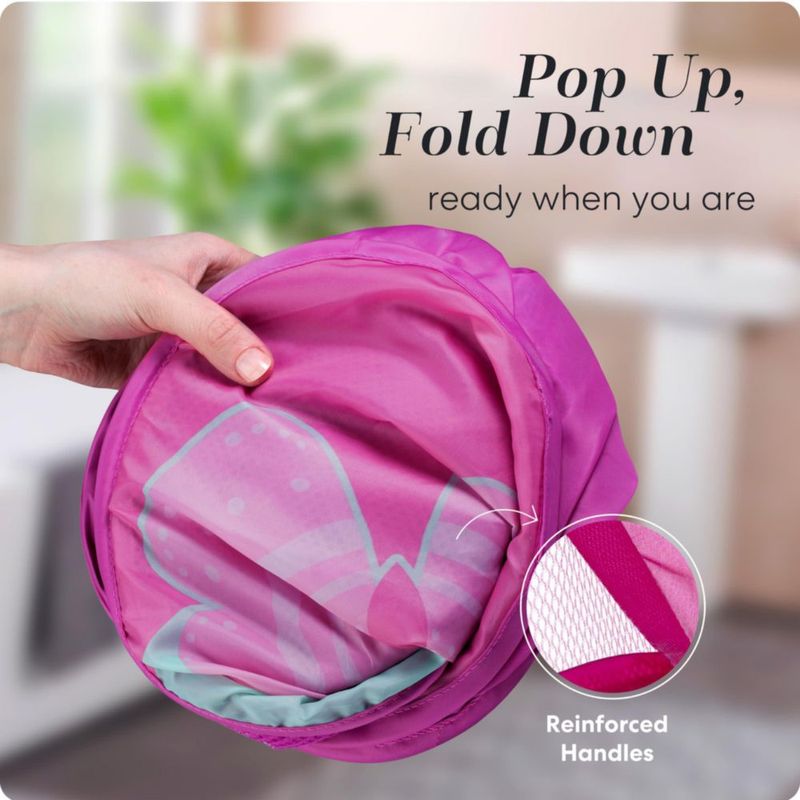 Cesto de ropa plegable Handy Laundry con diseño de mariposa