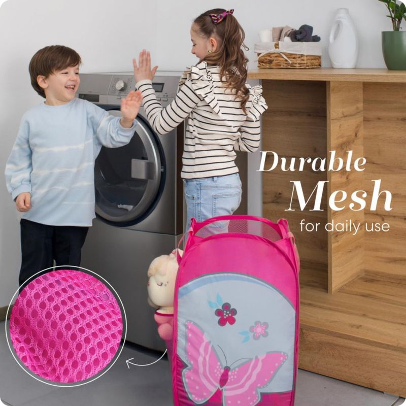 Cesto de ropa plegable Handy Laundry con diseño de mariposa