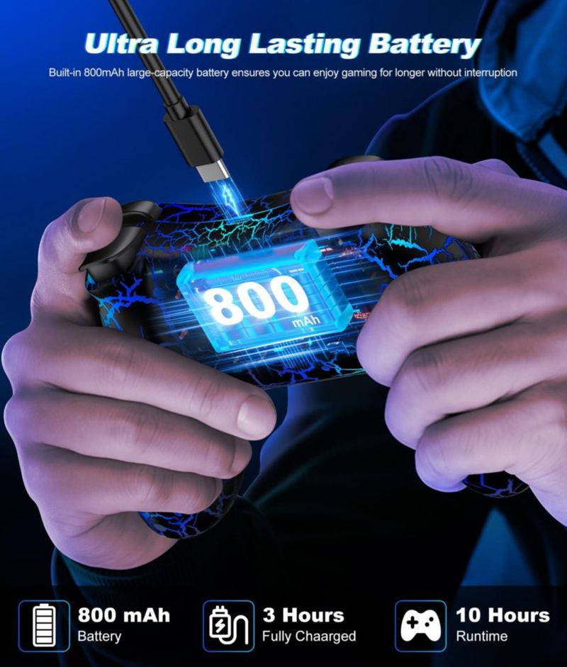 Controlador Switch ELISWEEN inalámbrico para PC Android e iOS