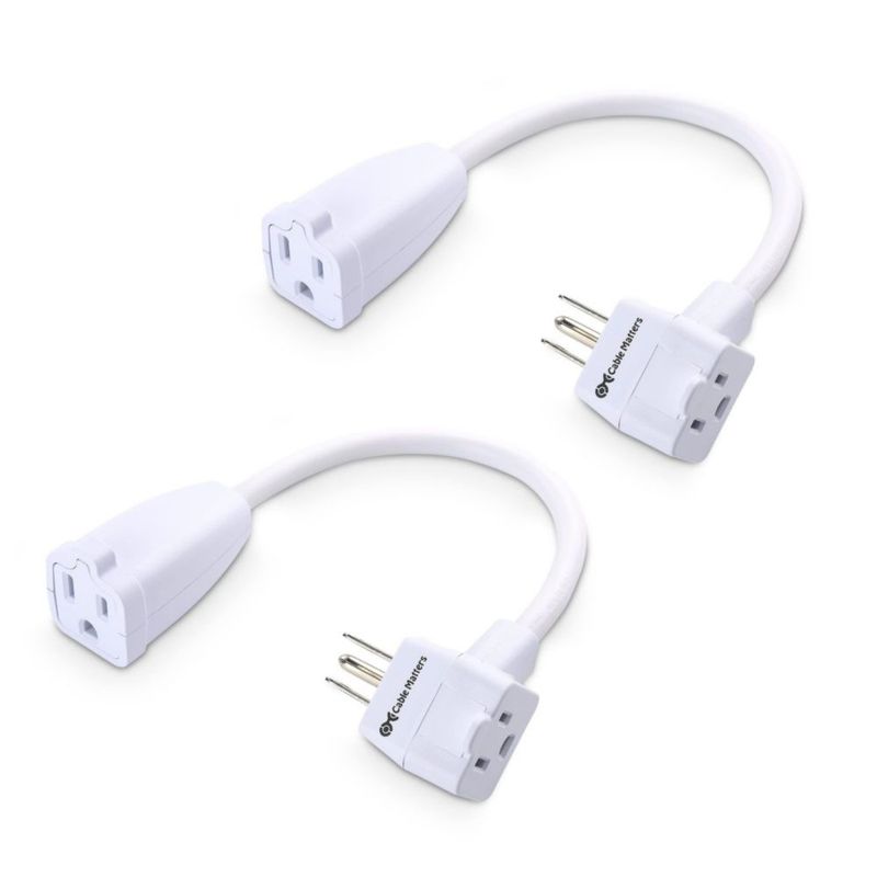 Cable de extensión Cable Matters 30 cm 2 tomas (Pack de 2)