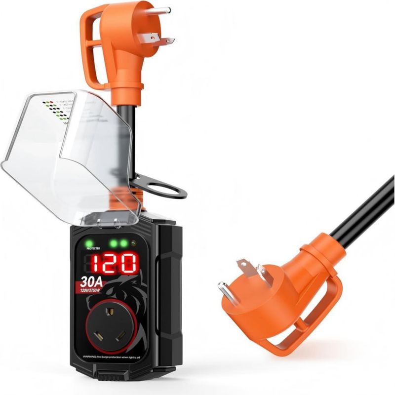 Protector contra Sobretensiones Vehiker 30 A Impermeable con Pantalla