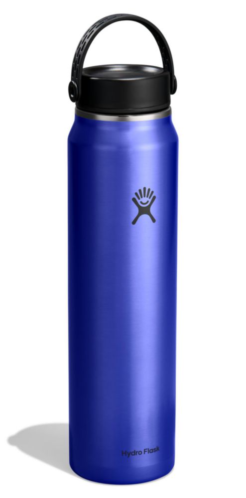 Botella de agua Hydro Flask 12 L Azul zafiro con tapa flexible ancha