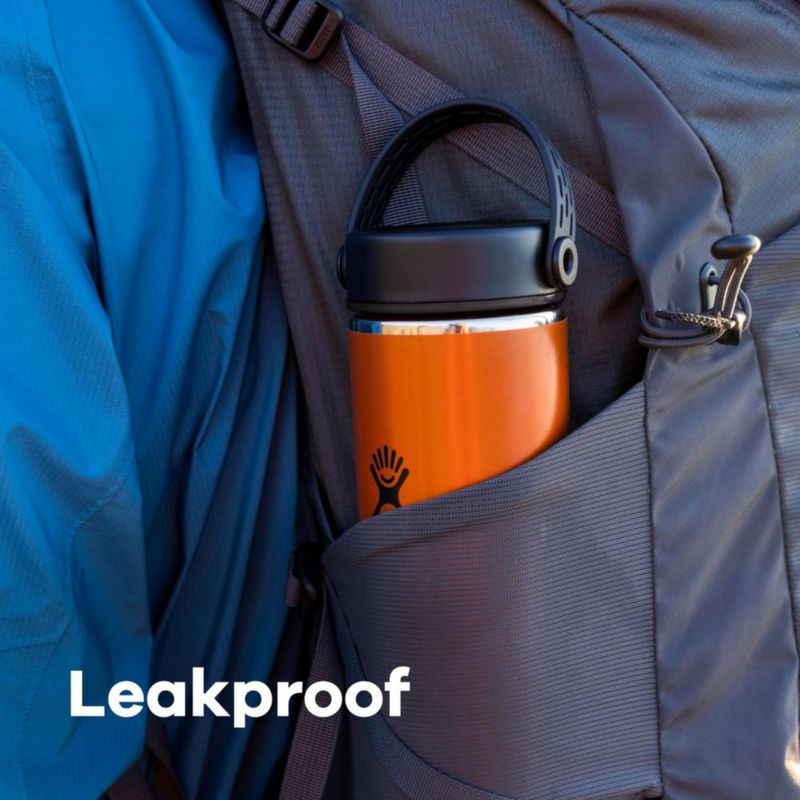 Botella de agua Hydro Flask 12 L Azul zafiro con tapa flexible ancha