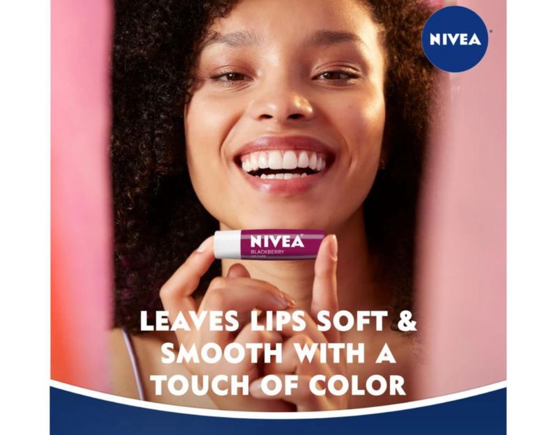 Bálsamo Labial NIVEA Mora 48 g Tinte 3‑en‑1