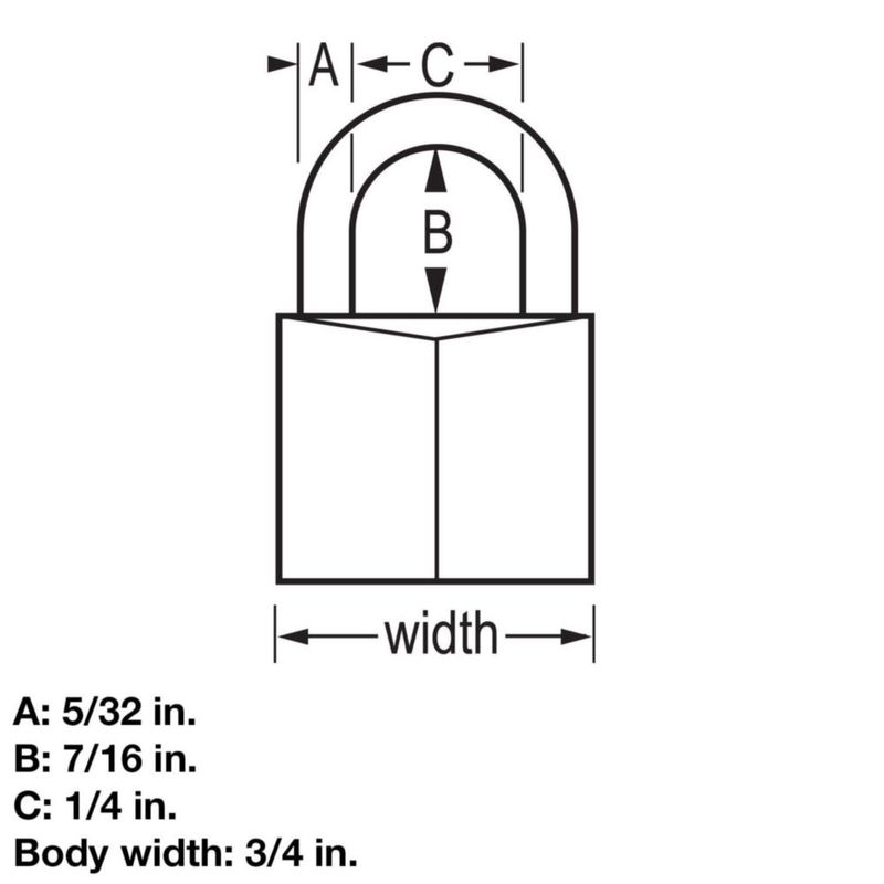 Candado Master Lock 19 mm negro – paquete de 2
