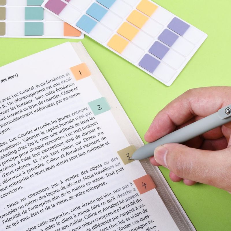 Pestañas de índice Mr. Pen 480 unidades colores pastel