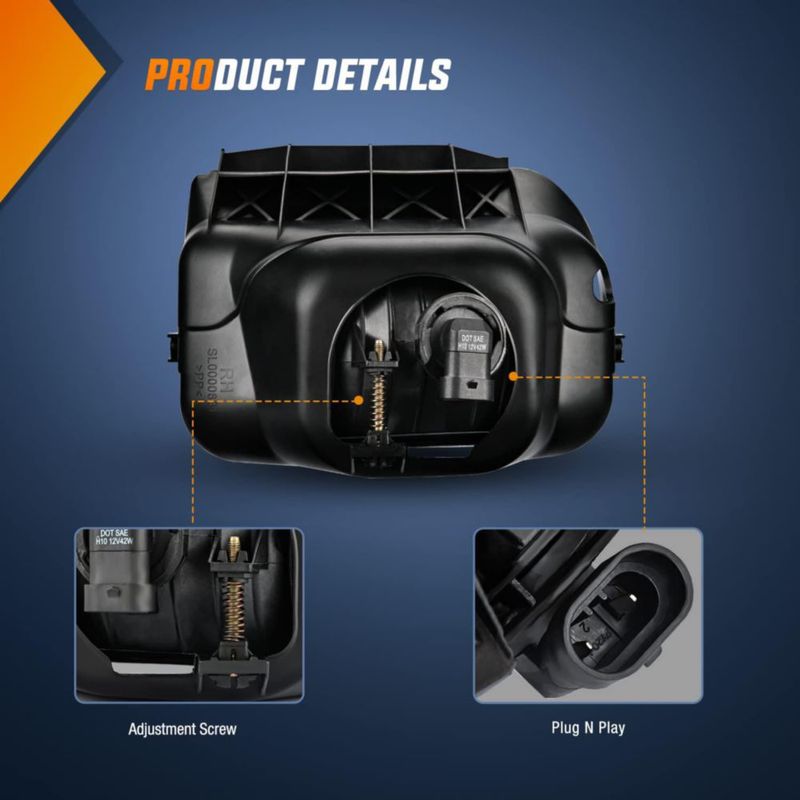Conjunto de luces antiniebla Nilight para Chevy Avalanche 2002‑2006