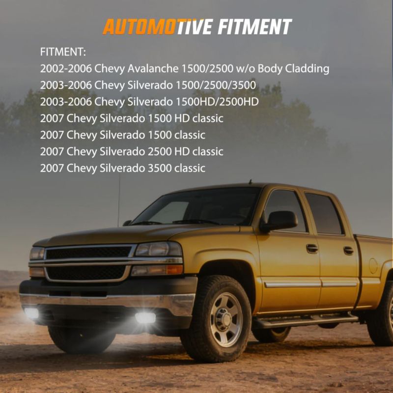 Conjunto de luces antiniebla Nilight para Chevy Avalanche 2002‑2006
