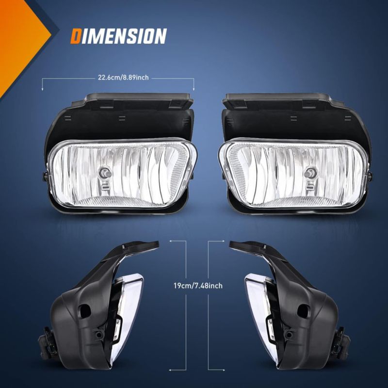 Conjunto de luces antiniebla Nilight para Chevy Avalanche 2002‑2006