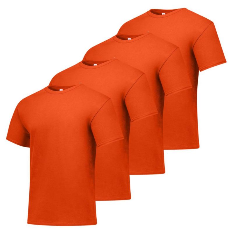 Camisetas Hanes pack de 4 unidades naranja talla 3X-Large EE. UU.