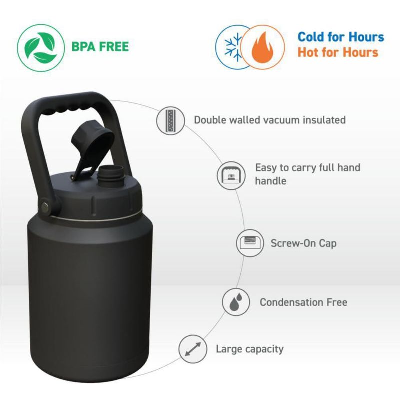 Botella de agua Asobu de 2 L con aislamiento para exteriores