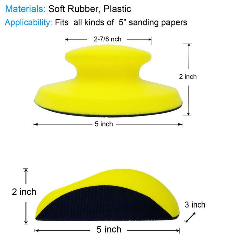 Bloque de Lijado Tockrop 13 cm Pack de 2 para Manualidades de Madera