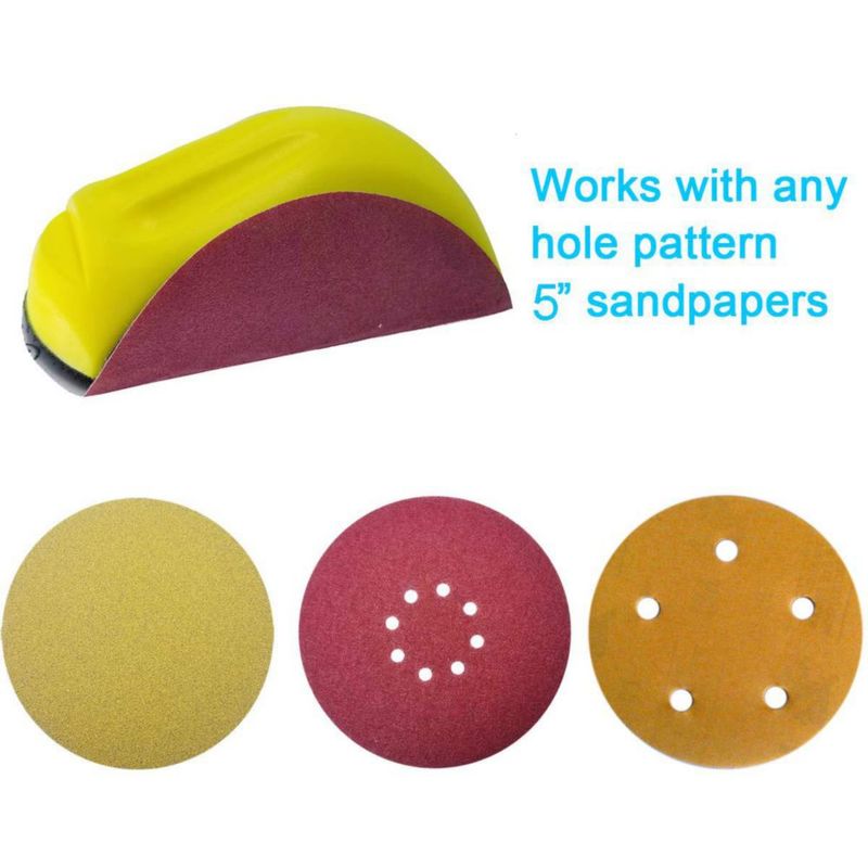 Bloque de Lijado Tockrop 13 cm Pack de 2 para Manualidades de Madera