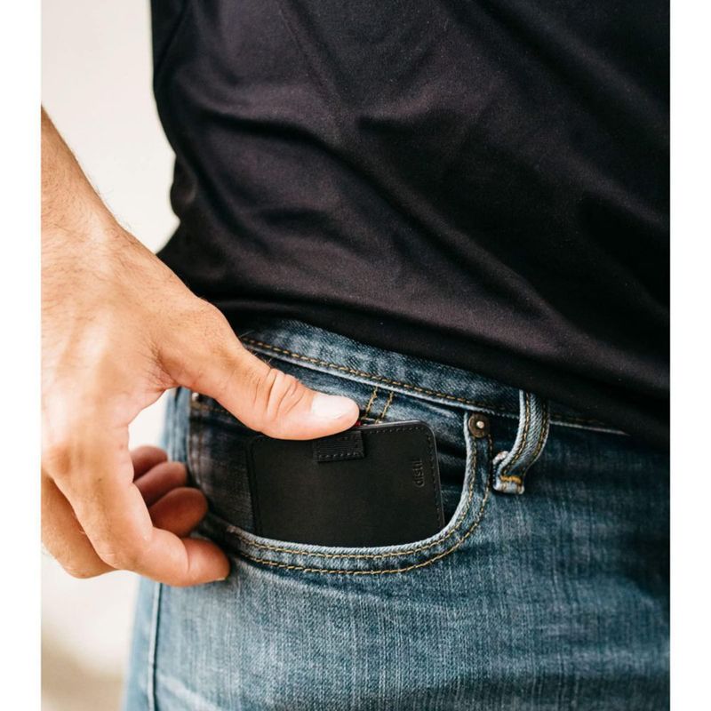 Distil Union Wally Classic Billetera RFID - Sin Ventana de Identificación - Billetera Plegable Delgada para Hombre con Clip de Dinero Cuero Premium –