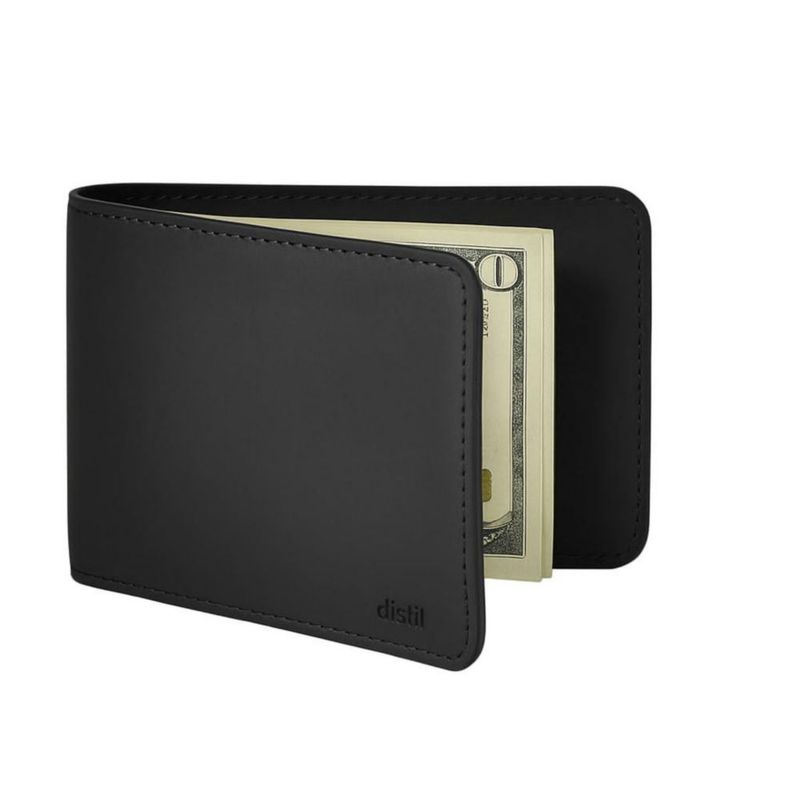 Distil Union Wally Classic Billetera RFID - Sin Ventana de Identificación - Billetera Plegable Delgada para Hombre con Clip de Dinero Cuero Premium –