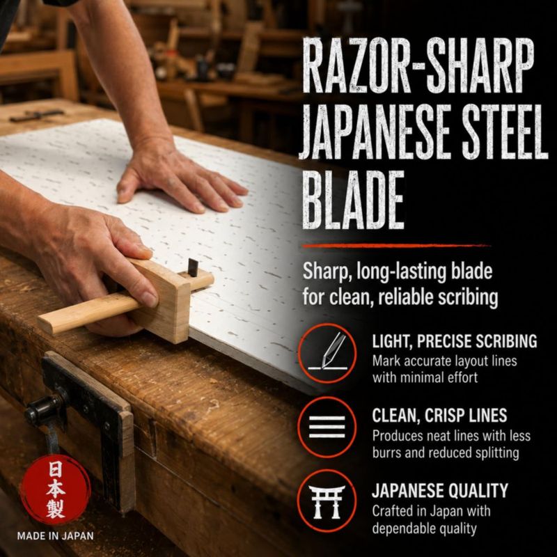 Calibrador de Marcado para Madera KAKURI 12 cm Japanese KEBIKI