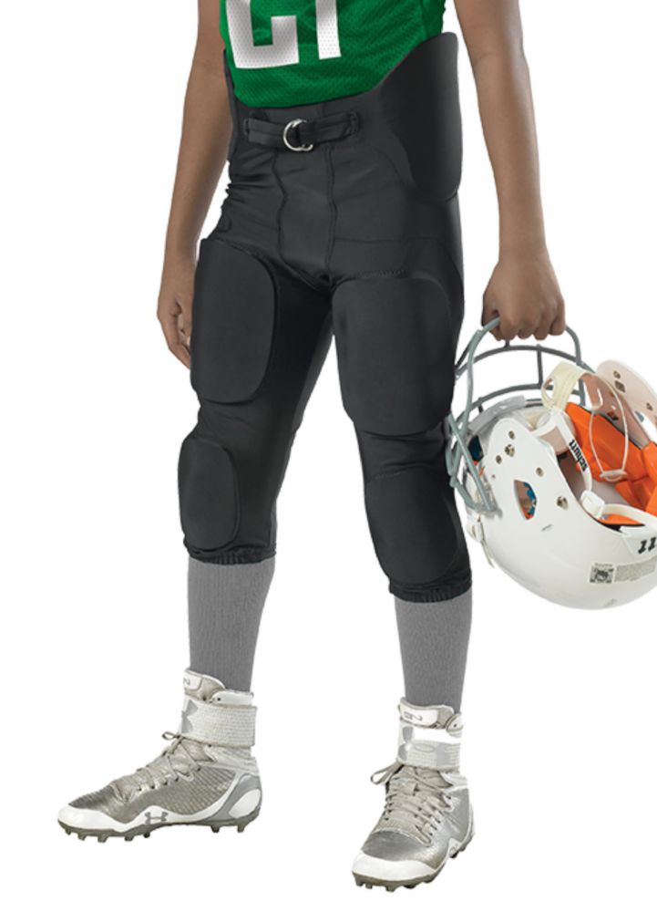 Pantalón de fútbol americano Alleson Athletic talla extra grande negro