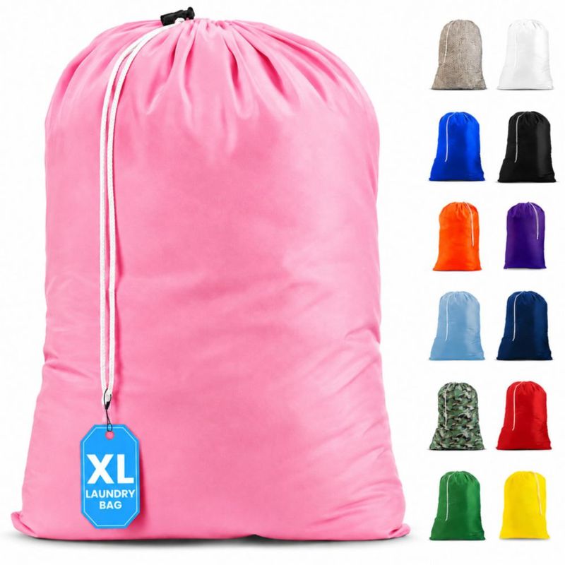 Bolsa de lavandería Handy Laundry XL rosa 56 cm con cordón