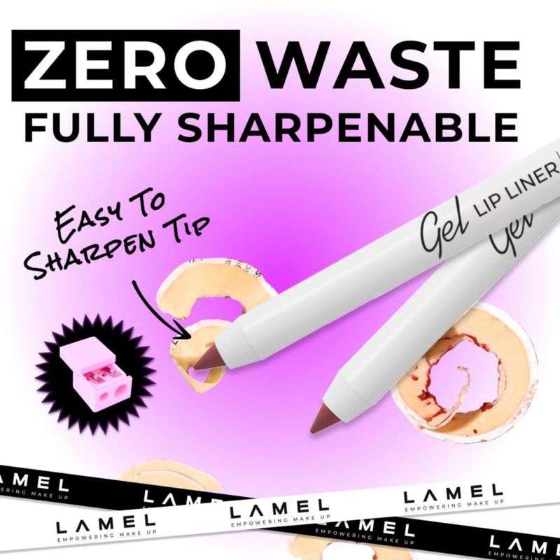 Lápiz delineador de labios Lamel Berry 2 en 1 a prueba de agua
