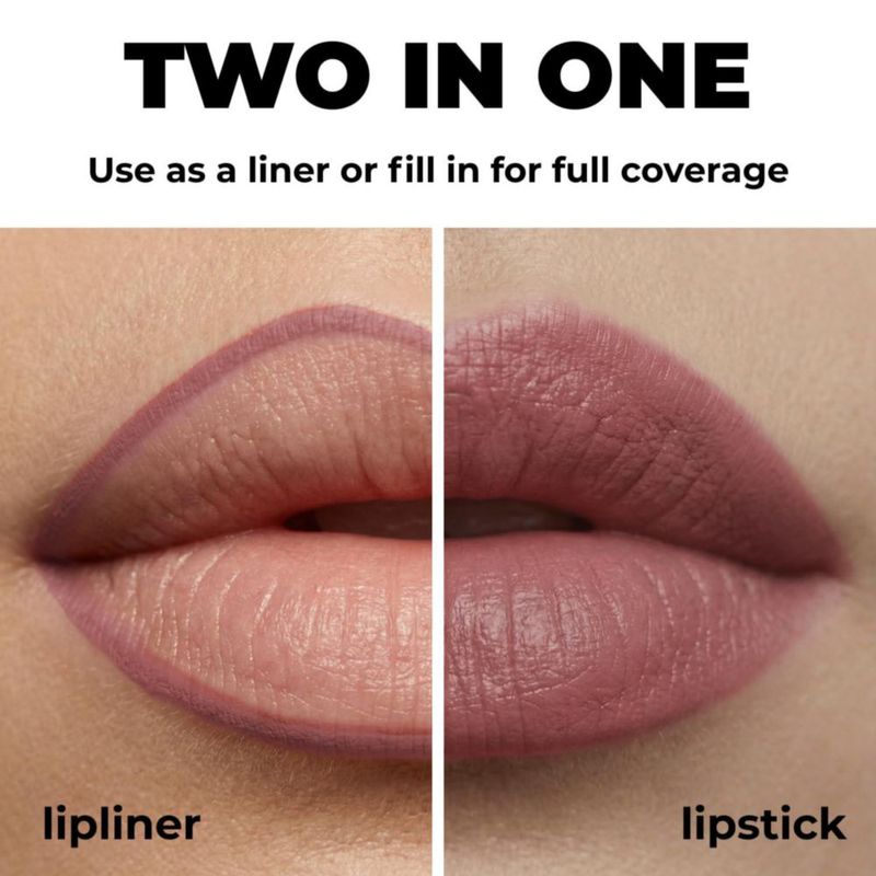 Lápiz delineador de labios Lamel Berry 2 en 1 a prueba de agua