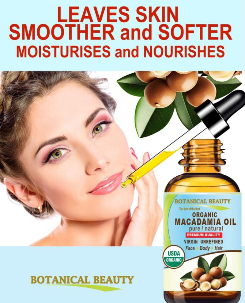 Aceite de Macadamia Botanical Beauty 30 ml Virgen sin refinar