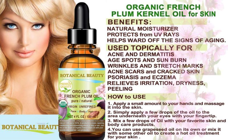 Aceite de Ciruela Botanical Beauty 15 ml Orgánico Virgen Prensado en Frío