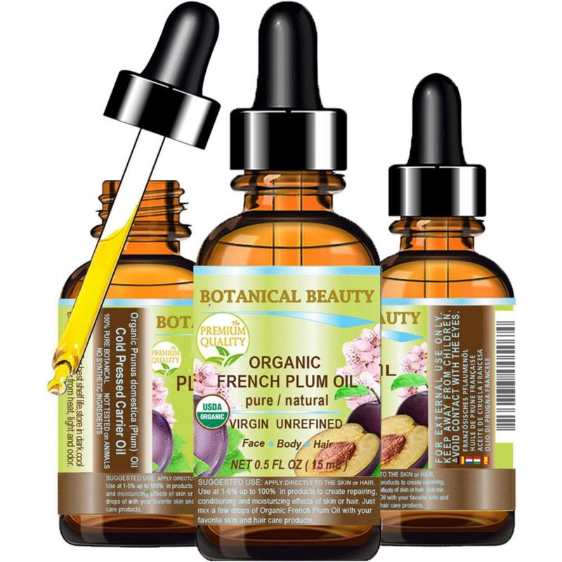 Aceite de Ciruela Botanical Beauty 15 ml Orgánico Virgen Prensado en Frío