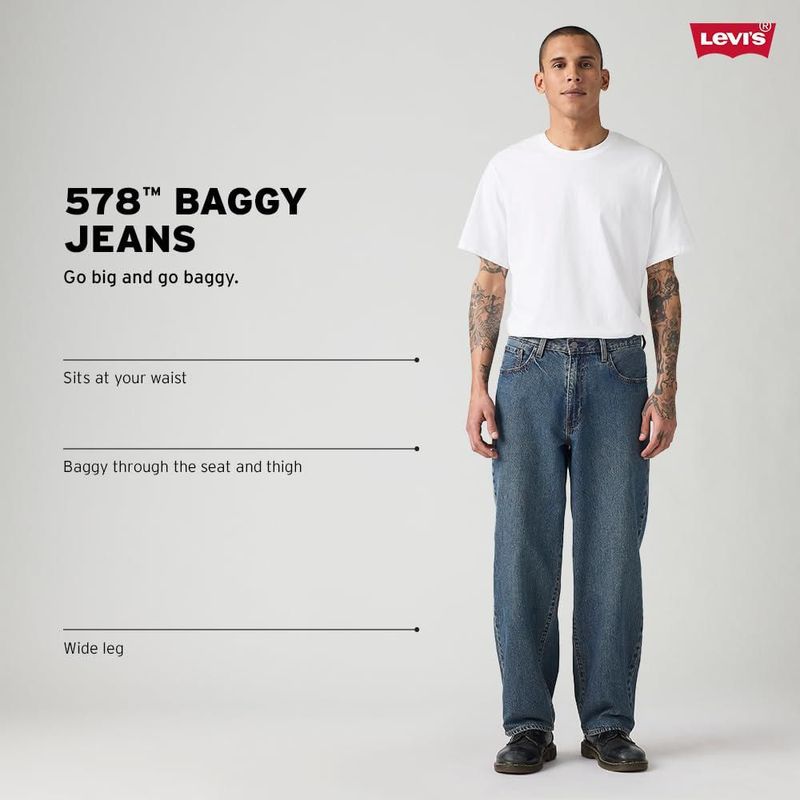 PANTALONES Levi's 578® Corte Holgado 34Wx76L New Blue Moon