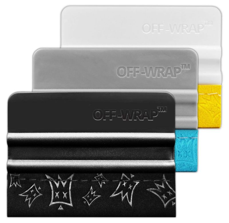 Rasqueta Off-Wrap para Envoltura de Vinilo y PPF – Trío