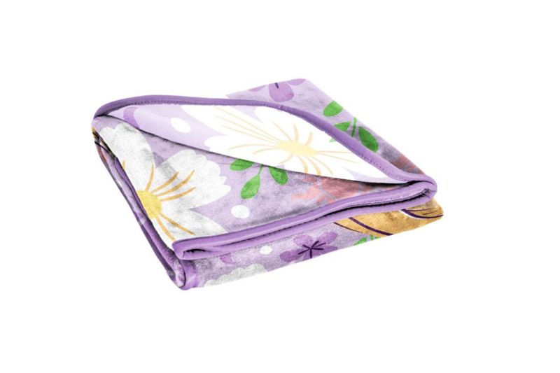 Manta decorativa Jay Franco 102 x 127 cm Rapunzel púrpura