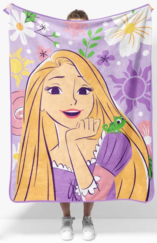 Manta decorativa Jay Franco 102 x 127 cm Rapunzel púrpura
