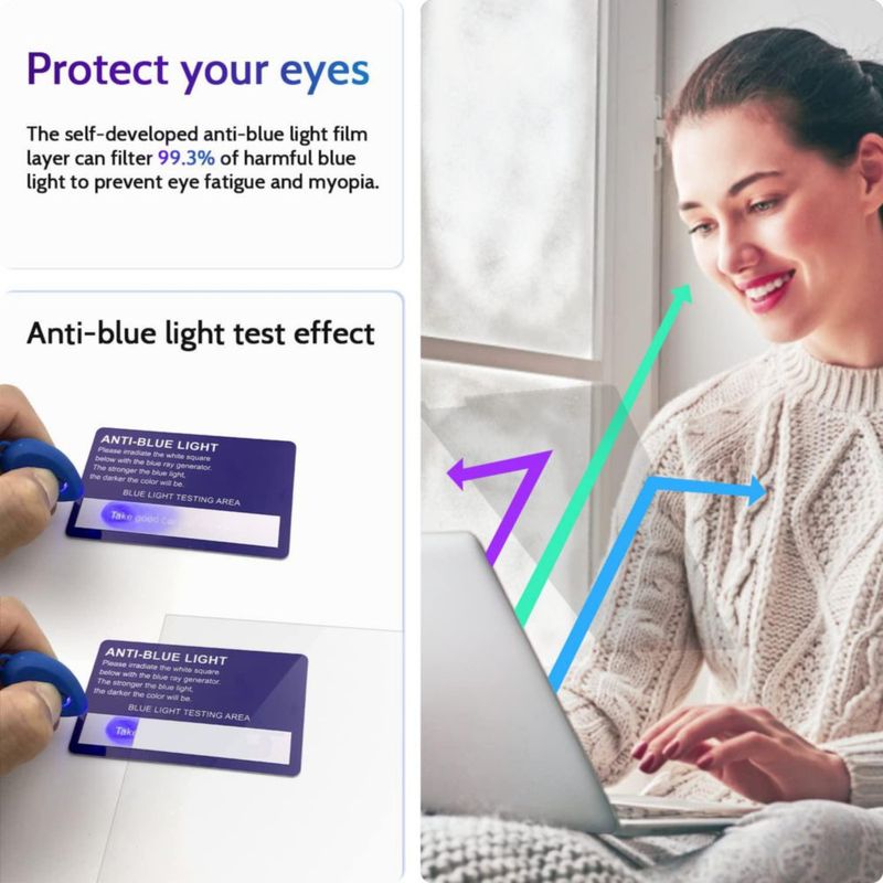 Pack de 3 protectores de pantalla anti luz azul Peslv para MacBook Pro de 16 pulgadas
