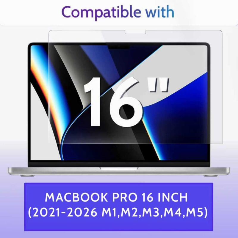 Pack de 3 protectores de pantalla anti luz azul Peslv para MacBook Pro de 16 pulgadas
