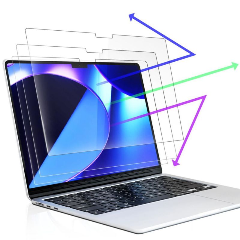Pack de 3 protectores de pantalla anti luz azul Peslv para MacBook Pro de 16 pulgadas