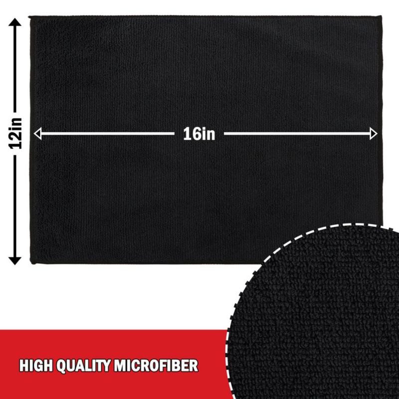 Toalla AIDEA de microfibra paquete de 12 41 × 30 cm suave y sin pelusas