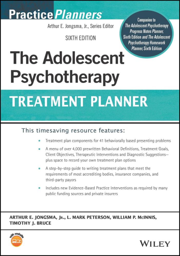 Wiley – Planificador de Tratamiento de Psicoterapia para Adolescentes (Sexta Edición)