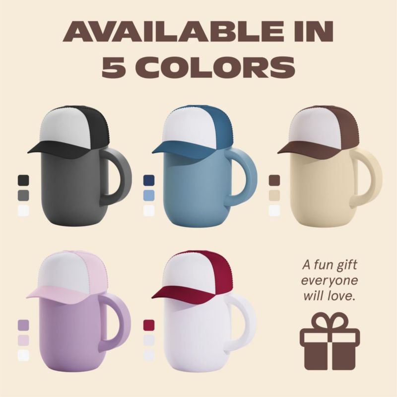 Taza Asobu 355 ml Marrón con Recubrimiento Cerámico