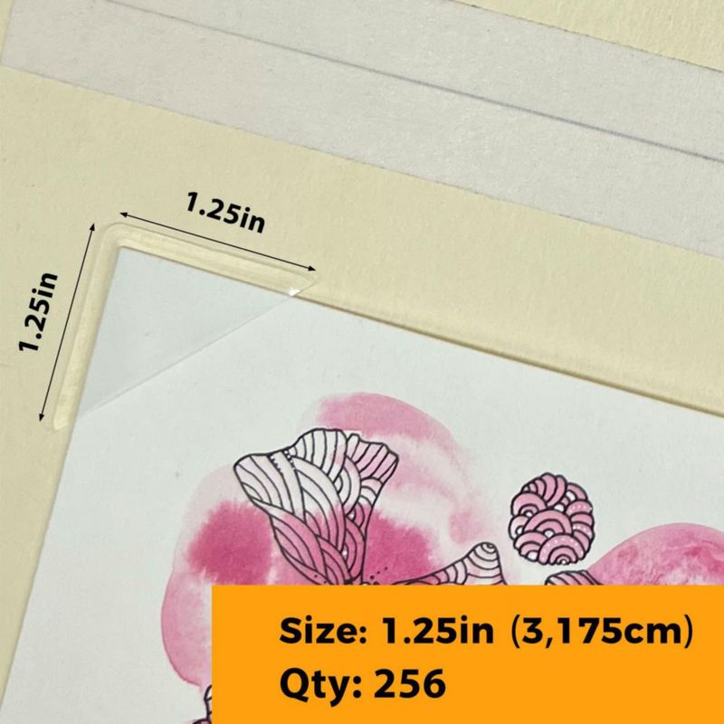 Esquinas para fotos Lineco 3 cm 256 piezas archivísticas